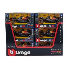 DISPLAY DE 12 PIECES : RED BULL F1 RB21 TEAM ORACLE RED BULL RACING 1 ET 22 2025 (BOITAGE SOUPLE)