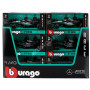 DISPLAY DE 12 PIECES : MERCEDES GP F1 W16 TEAM AMG PETRONAS MOTORSPORT 12 ET 63 2025 (BOITAGE SOUPLE)