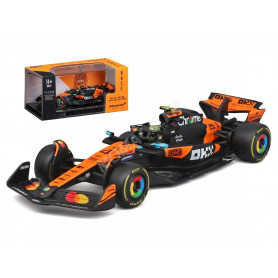 MCLAREN F1 MCL39 TEAM MCLAREN 4 LANDO NORRIS 2025 (PACKAGING PREMIUM AVEC CASQUE)
