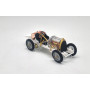BUGATTI TYPE 21 "ROLLAND GARROS" 1915 BLANC AVEC CAPOT MOTEUR TRANSPARENT