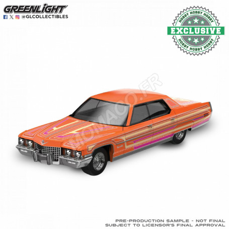 CADILLAC COUPE DEVILLE 1972 LOWRIDER "SERGIO ROCHA - SPECIAL EDITION" ORANGE "MANDARIN ORANGE"