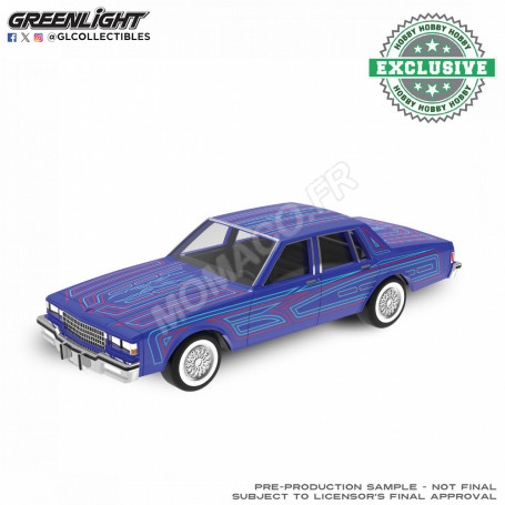 CHEVROLET CAPRICE 1986 LOWRIDER "SERGIO ROCHA - SPECIAL EDITION" BLEU "ELECTRIC BLUE"