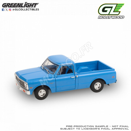 CHEVROLET C-10 PICK-UP 1971 BLEU "HOLLYWOOD GREATEST HITS"