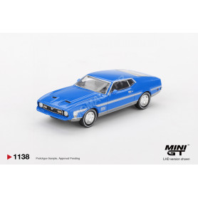 FORD MUSTANG MACH 1 1971 BLEUE "GRABBER BLUE" (LHD) (EPUISE)