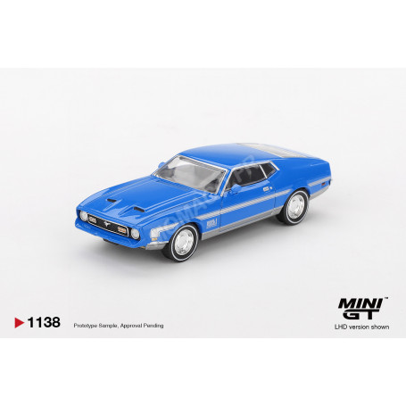 FORD MUSTANG MACH 1 1971 BLEUE "GRABBER BLUE" (LHD) (EPUISE)