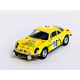 RENAULT ALPINE A110 10 JOSEPH BOURDON/JACQUES MOUTARD CRITERIUM DE LA COTE FLEURIE 1974