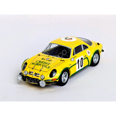 RENAULT ALPINE A110 10 JOSEPH BOURDON/JACQUES MOUTARD CRITERIUM DE LA COTE FLEURIE 1974