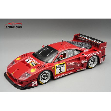 FERRARI F40 GTE AVEC OUV. ET FERM. DU COFFRE MOTEUR PAR SYS. MAGN. 1 SCHIATTARELLA/DALLA NOCE 6H VALLELUNGA GOLD CUP 1996