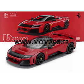 FERRARI F80 2024 ROUGE "ROSSO CORSA" AVEC ROUES NOIRES