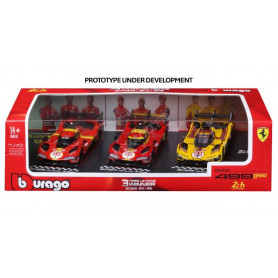 SET DE 3 PIECES : FERRARI 499P 50-51-83 VAINQUEUR DES 24H DU MANS 2023-2024-2025