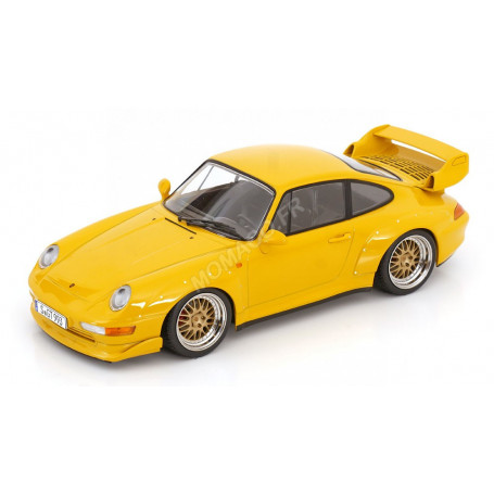 PORSCHE 911 (993) GT2 AVEC JANTES BBS 1996 JAUNE