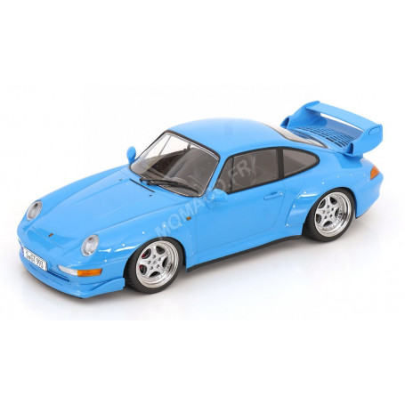 PORSCHE 911 (993) GT2 AVEC JANTES SPEEDLINE 1996 BLEU CLAIR