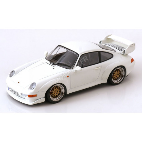 PORSCHE 911 (993) GT2 AVEC JANTES BBS 1996 BLANC