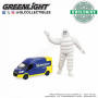 FORD TRANSIT LWB TOIT SURELEVE 2019 "MICHELIN" AVEC FIGURINE "MICHELIN - 1:18"