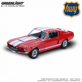 FORD MUSTANG SHELBY GT500 1967 ROUGE "CANDY APPEL RED" BANDES BLANCHES