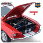 FORD MUSTANG SHELBY GT500 1967 ROUGE "CANDY APPEL RED" BANDES BLANCHES
