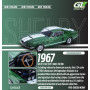 FORD MUSTANG SHELBY GT500 1967 VERT "DARK MOSS GREEN" BANDES BLANCHES