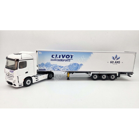 MERCEDES-BENZ ACTROS 5 REMORQUE LAMBERET "60 ANS CLIVOT TRANSPORTS"