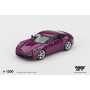 SET 4 VEHICULES : PORSCHE 911 (992) 4 VERSIONS 2025 VIOLET "RUBYSTONE"