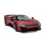 FERRARI F80 2024 ROUGE "ROSSO SUPERCAR" AVEC ROUES NOIRES ET ARGENTEES