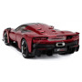 FERRARI F80 2024 ROUGE "ROSSO SUPERCAR" AVEC ROUES NOIRES ET ARGENTEES