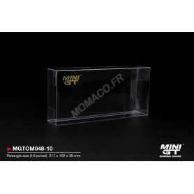 PROTECTION DE BOITE : MINI GT type C RECTANGLE "Taille : 21.70 cm x 10.20 cm x 3.90 cm" (LOT DE 10 PIECES)