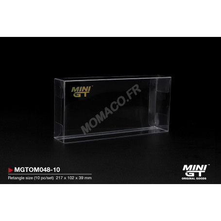 PROTECTION DE BOITE : MINI GT type C RECTANGLE "Taille : 21.70 cm x 10.20 cm x 3.90 cm" (LOT DE 10 PIECES)