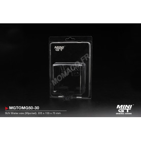 PROTECTION BLISTER : MINI GT type B SUV "Taille : 22.50 cm x 15.50 cm x 7.50 cm" (LOT DE 30 PIECES)