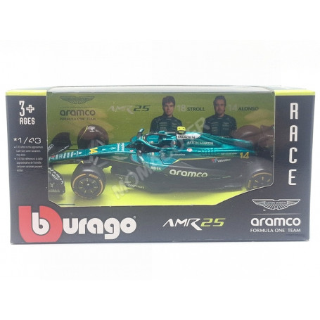 ASTON MARTIN F1 AMR25 TEAM ARAMCO COGNIZANT 14 FERNANDO ALONSO 2025 (BOITAGE SOUPLE)