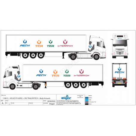 VOLVO FH AERO SEMI FOURGON "PECH"