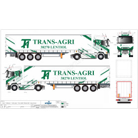 RENAULT T HIGH 2023 SEMI TAUTLINER "TRANS-AGRI"