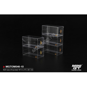 PROTECTION DE BOITE : MINI GT type B SUV "Taille : 10.15 cm x 4.70 cm x 5.00 cm" (LOT DE 10 PIECES)