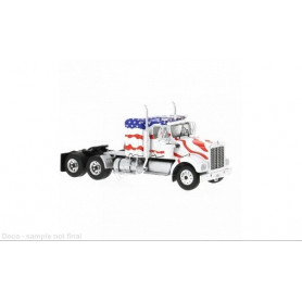 KENWORTH W925 1970 BLANC AVEC DECORATION AMERICAINE