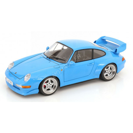 PORSCHE 911 (993) GT2 AVEC JANTES SPEEDLINE 1996 BLEU CLAIR