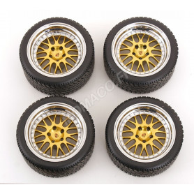 4 ROUES AVEC JANTES BBS POUR PORSCHE