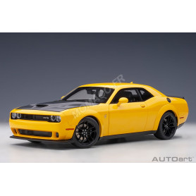 DODGE CHALLENGER SRT HELLCAT WIDEBODY 2018 JAUNE BANDES NOIRE