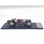 BUGATTI TYPE 59 28 TAZIO NUVOLARI GRAND PRIX DE MONACO 1934 MARRON AVEC FIGURINE
