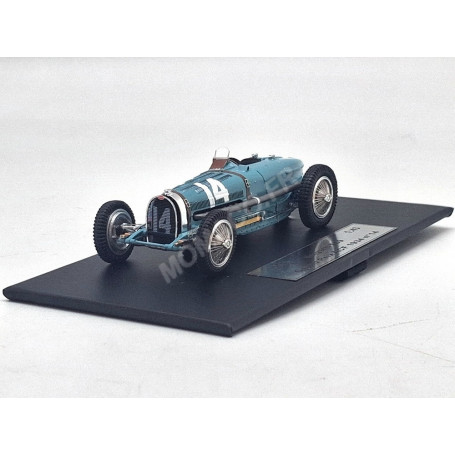 BUGATTI TYPE 59 14 TAZIO NUVOLARI GRAND PRIX DE L'A.C.F. 1934 BLEUE