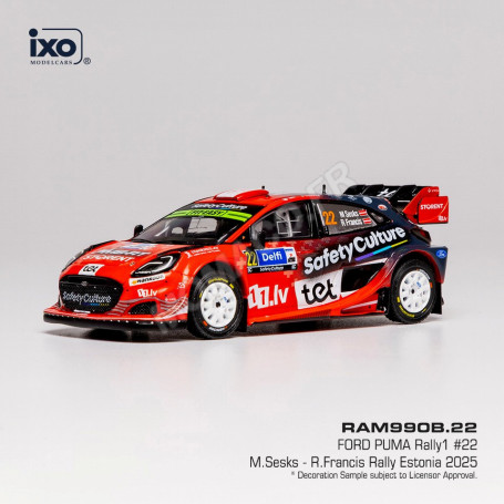 FORD PUMA RALLY1 22 SESKS/FRANCIS RALLYE ESTONIE 2025