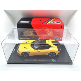 FERRARI 12CILINDRI 2024 JAUNE "GIALLO MODENA" INTERIEUR NOIR (BOITE PREMIUM - HARDCASE)