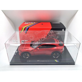 FERRARI PUROSANGUE 2022 ROUGE "ROSSO MAGMA" ET INTERIEUR NOIR (BOITE PREMIUM - HARDCASE)