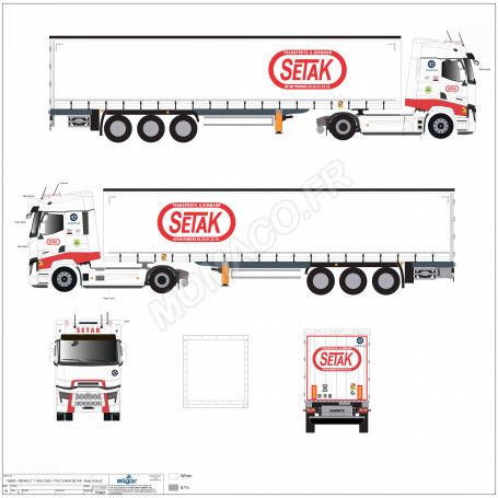 RENAULT T HIGH 2023 REMORQUE TAUTLINER "SETAK"