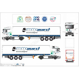 MERCEDES-BENZ E-ACTROS REMORQUE TAUTLINER "IMMO OUEST"