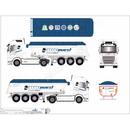VOLVO FH 2020 BENNE TP "IMMO OUEST"