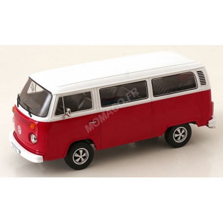 VOLKSWAGEN BUS T2B AVEC JANTES FUCHS 1972 ROUGE/BLANC