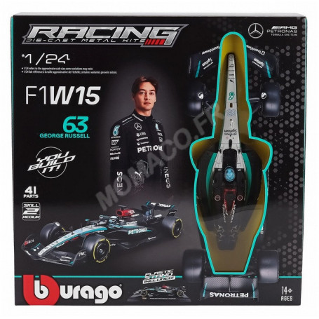 MERCEDES GP F1 W15 EQ PERFORMANCE TEAM AMG PETRONAS MOTORSPORT 63 GEORGE RUSSELL 2024 (MODEL-KIT)