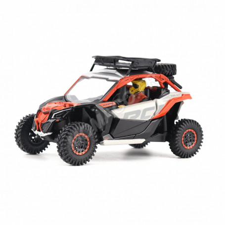 CAN-AM MAVERICK X3 X RC TURBO RR ORANGE/BEIGE/NOIR AVEC FIGURINE VERSION SABLE