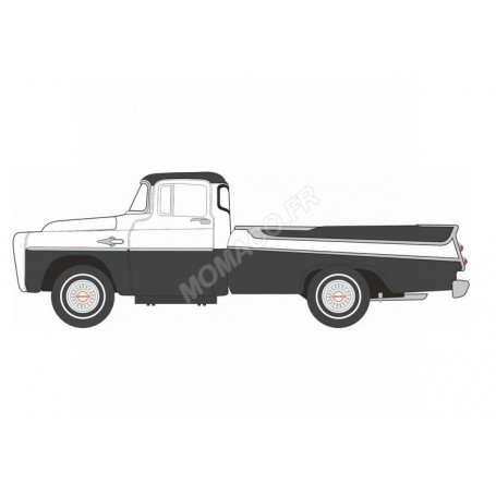 DODGE D100 SWEPTSIDE PICK-UP 1957 BLANC/NOIR