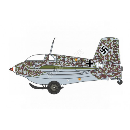MESSERSCHMITT ME163 1E WHITE 14 JG400 BRANDS 1945