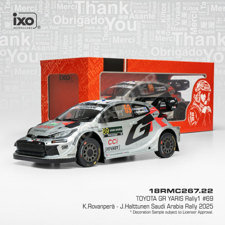 TOYOTA GR YARIS RALLY1 69 ROVANPERÄ/HALTTUNEN RALLYE D'ARABIE SAOUDITE 2025